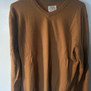 St. John's Bay Men's V-Neck Sweater in Camel